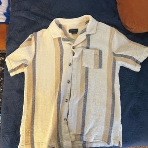 Large Cotten On beach striped shirt like new loose weave